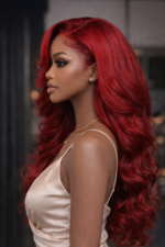 Body Wave Red Wine Wig - Image 2