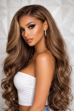 Highlight Honey Blonde Body Wave 3Pcs Bundles with 5×5 HD Lace Closure 100%Human Hair P4/27 Color - Image 2
