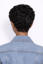 Short Curly Layered Pixie Cut Full Lace Pixie Wig Human Hair - Image 3