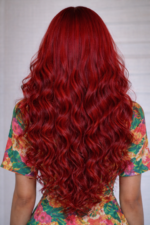 Red Color Body Wave 3 Bundles With Lace Closure 100% Virgin Human Hair Bundles With Closure - Image 3