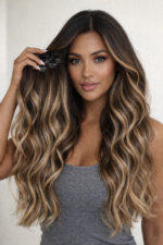 Silky Straight/Body Wave/Yaki Straight Seamless Clip in Human Hair Extensions 7 Pieces/Set with Free Gift. - Image 2