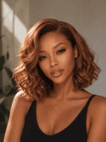 Copper Bouncy Curl 13×4 Frontal Wig