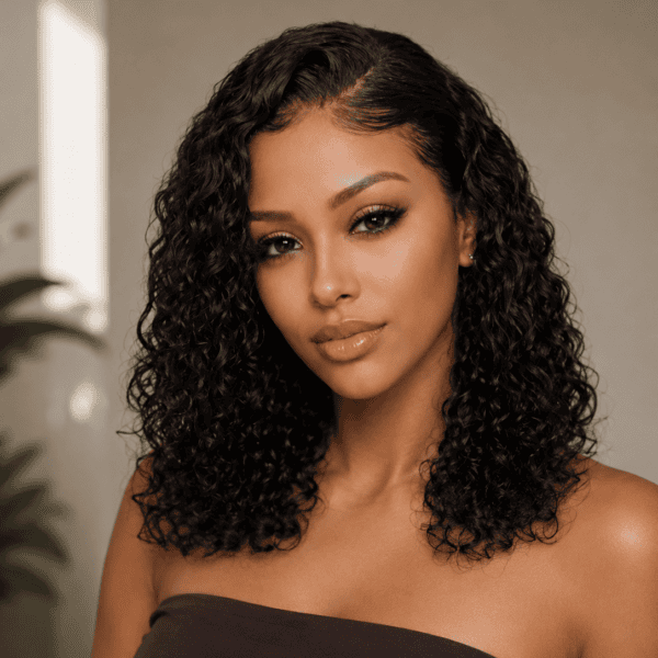 Water Wave Glueless Bob Wig – 13x6 HD Lace Human Hair