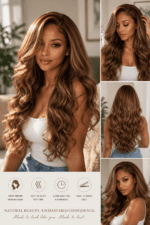 Honey Blonde Highlight Body Wave Bundles with 5x5 HD Lace Closure – P4/27 Human Hair Bundles