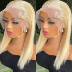 613 Blonde Bob Wig Straight 13×4 13×6 HD Lace Wig 180% Density - Image 6
