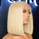 613 Blonde Bob Wig Straight 13×4 13×6 HD Lace Wig 180% Density - Image 8