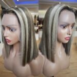 Blonde Highlight Color Bob Human Hair 6×5 13×6 HD Lace Glueless Wig P16/613 Pre Bleached &  Pre Plucked - Image 5