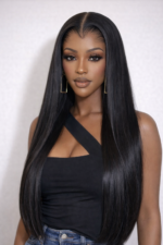 Lagos Hairline Silk Straight HD Lace 7x7 Lace Closure Wig Human Hair