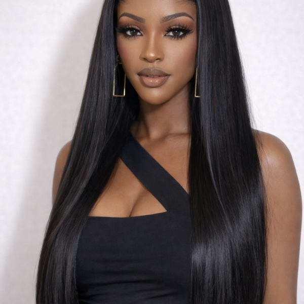 Lagos Hairline Silk Straight HD Lace 7x7 Lace Closure Wig Human Hair