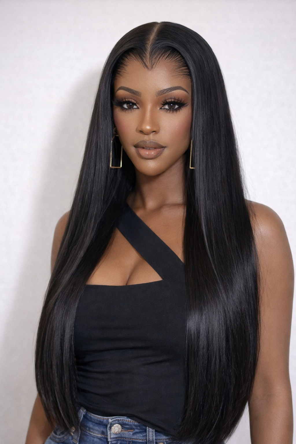 2026/01/1000586069.png Lagos Hairline Silk Straight HD Lace 7x7 Lace Closure Wig Human Hair - Image 1