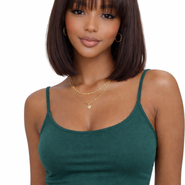 Glueless Short Bob Wig with Frange Bangs Straight Hair 6×5 HD Lace 180% Density