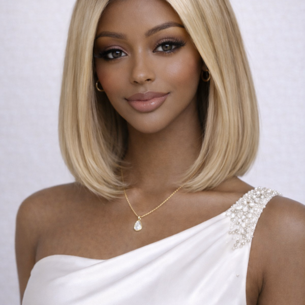 Ash Blonde Bob 6×5 13×6 HD Lace Frontal Short Human Hair Wig Pre Plucked & Bleached