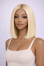 613 Blonde Bob Wig Straight 13×4 13×6 HD Lace Wig 180% Density