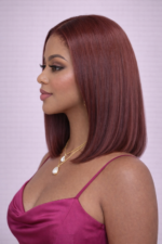 Brown Color Straight Bob Wig 6×5 Wear Go Glueless 100% Human Hair Wig 200% Density