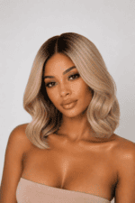 Ash Blonde Bob Wig – HD Lace Human Hair Wig