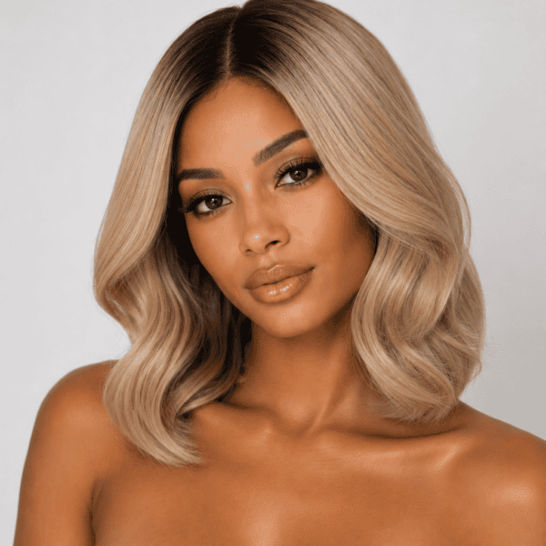 Ash Blonde Bob Wig – HD Lace Human Hair Wig