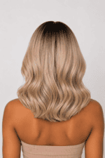 Ash Blonde Bob Wig – HD Lace Human Hair Wig - Image 3