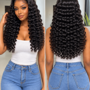 Loose Deep Wave Lace Front Wig – Natural Black Human Hair