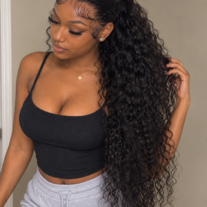 13×6 Deep Wave Lace Front Wig – 100% Human Hair | Glueless & Pre-Plucked