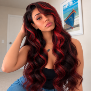 Balayage 99J Body Wave 13×4 Lace Wig