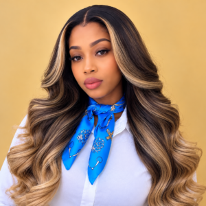 M Hairline Skunk Stripe 180 - 250 Density Body Wave 13×6 Lace Front Wig
